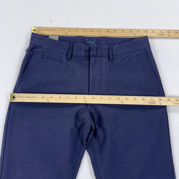 J Crew Men's 484 Slim Fit Midweight Tech Pant 29 x 32 Navy Blue Narrow Leg - Picture 13 of 16
